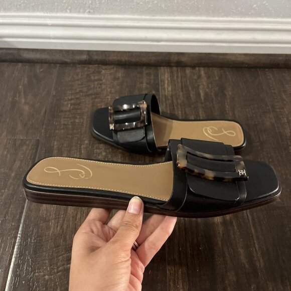 Sam Edelman Shoes - Woman's Sandals Sam Edelman Inez Black Brown Size 7.5